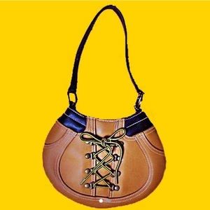 TIMBERLAND BOOT SHOELACE MINI ROUND PURSE LEATHER